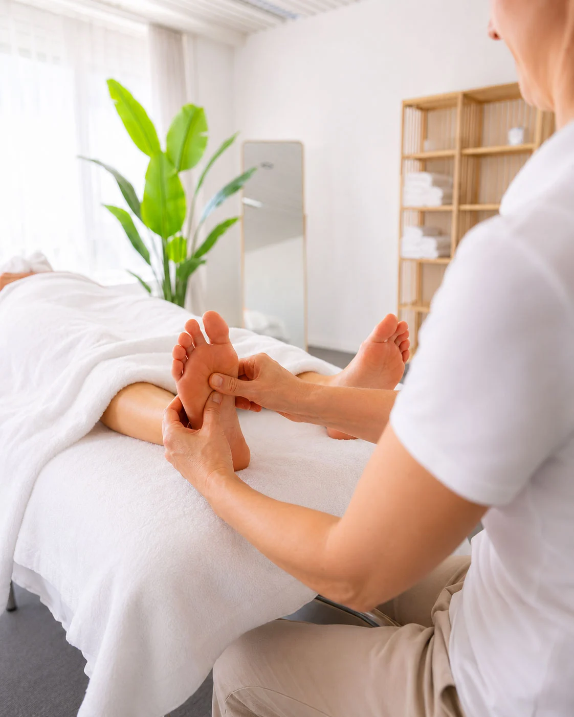 Fussreflexzonenmassage im Massage Zentrum Bern, Quartier Mattenhof
